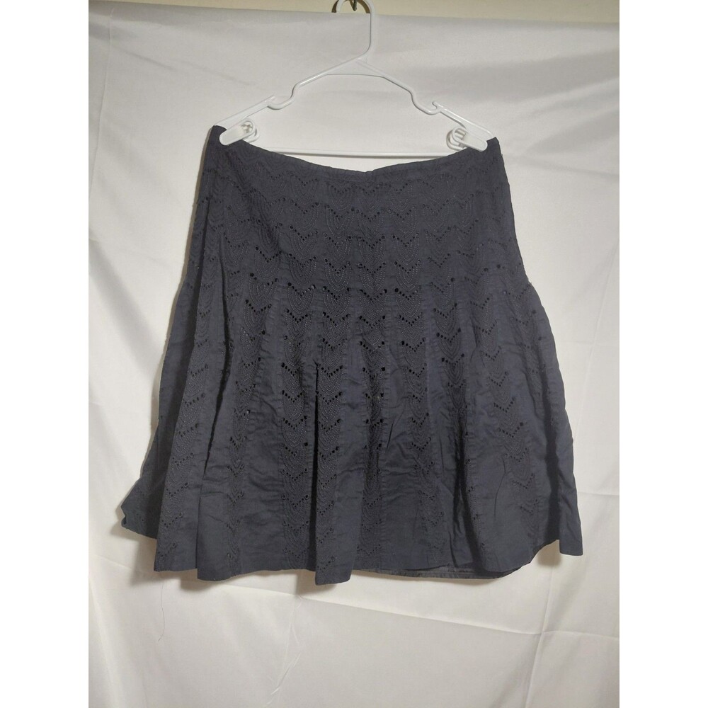 Appraisal Womens Size 16 Black Textured Skirt Side Zip
